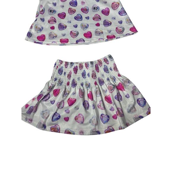 Lola & The Boys Ombre Gem Hearts Tank Set - Picture 4 of 5